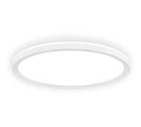 BRILONER - Plafoniera LED con luce indiretta, design piatto, dimmerabile a livelli, luce bianco neutro, plafoniera camera da letto, plafoniere, lampadario, illuminazione soggiorno, 29 x 3 cm, Bianco