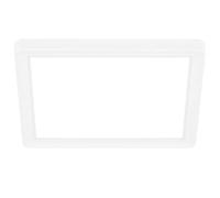 BRILONER - Plafoniera LED con luce indiretta, piatta, luce bianca neutra, lampada soffitto, plafoniera, plafoniere led a soffitto, camera da letto, lampadari moderni, 19 x 19 x 3 cm, bianco