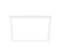 BRILONER - Plafoniera LED con luce indiretta, piatta, luce bianca neutra, lampada soffitto, plafoniera, plafoniere led a soffitto, camera da letto, lampadari moderni, 29 x 29 x 3 cm, bianco