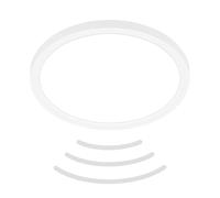 Briloner - Plafoniera LED con rilevatore di movimento IP44 portata 3m, colore luce bianca neutra, piatto, rilevamento a 120 gradi, plafoniera LED, lampada da bagno, 24x3 cm, bianco