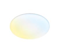 Briloner - Plafoniera LED da bagno a luce indiretta, telecomando, protezione da polvere e spruzzi d'acqua, plafoniera LED, lampada da bagno, 45 x 5 cm, bianco