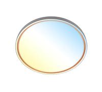 BRILONER - Plafoniera LED, dimmerabile, CCT da bianco caldo a bianco freddo, lampada soffitto, plafoniera soffitto, plafoniere da soffitto, plafoniera camera da letto, 49x6,5 cm, antracite