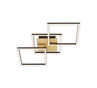 BRILONER - Plafoniera LED Dimmerabile Lampadario Girevole Cornice LED Color Oro 763 x 368 x 73 mm