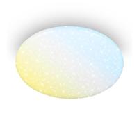 BRILONER - Plafoniera LED, dimmerabile, luce notturna, bianco caldo/freddo, ultra-luminosa, lampada da soffitto, plafoniera, plafoniera per camera da letto, 56 x 10 cm, bianco
