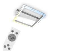 BRILONER - Plafoniera LED dimmerabile, plafoniera LED, lampada, lampada da soggiorno, lampada da camera da letto, telecomando, luce notturna e funzione timer - 420x360x70 mm (LxLxH)