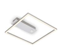 Briloner Plafoniera LED a sensore Nici quadrato alu Briloner