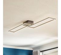 Briloner Plafoniera LED Frame, telecomando, nero Briloner