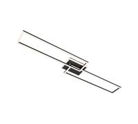 Briloner Plafoniera LED Frame CCT 2 rettangoli remote nero Briloner
