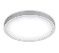 BRILONER Plafoniera LED, Lampada, Luce da soffitto 24,5 Watt, 2.400 Lumen, 4.000 Kelvin, Rotonda, Cromo, 405x32mm (DxH) 4000 W, Effetto Cromato-Opaco