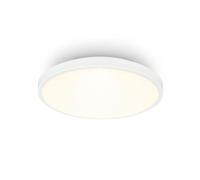 BRILONER - Plafoniera LED, luce bianca calda, 10W, 1200lm, lampada soffitto, plafoniera, camera da letto, plafoniere, 24 x 6 cm, bianco