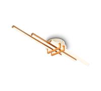 BRILONER - Plafoniera LED, profili angolari, lampada, camera da letto, plafoniere, lampadario, 78,5x16x7,5 cm, caffè