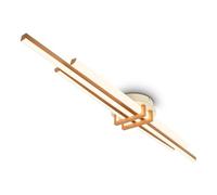 BRILONER - Plafoniera LED, profili angolari, lampada, plafoniere da soffitto, 98x16x7,5 cm, caffè