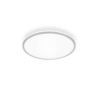 Briloner Plafoniera LED Pulap A, cromo opaco, Ø 33 cm, plastica Briloner