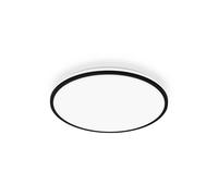 Briloner Plafoniera LED Pulap A, nera, Ø 33 cm, plastica Briloner