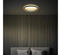 Briloner Plafoniera LED Remsa, Ø 30 cm, plastica, nera Briloner