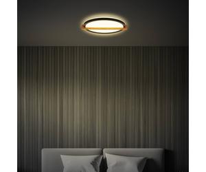 Briloner Plafoniera LED Remsa, Ø 30 cm, plastica, nera Briloner