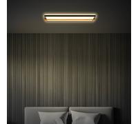 Briloner Plafoniera LED Remsa, 20x60,5 cm, plastica, nera Briloner