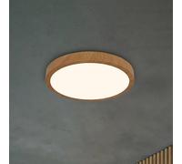 Briloner Plafoniera LED Runa Wood effetto legno 3.000 K Ø38cm Briloner