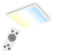BRILONER - Plafoniera LED Soffitto CCT, Lampadario LED Soffitto, Lampadario Soggiorno, Lampadario Camera da letto, controllo della temperatura del colore, dimmerabile, incluso telecomando, bianco