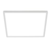Briloner - Plafoniera led soffitto con Effetto Retroilluminazione, 42x42x3cm (LxLxA), Lampadario led soffitto, Lampadario camera da letto, 22W, 3000Lm, 4.000K, di Colore Bianco, Quadrata