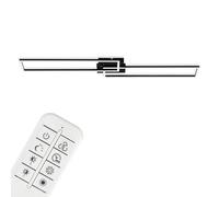 Briloner Plafoniera LED Frame, telecomando, nero Briloner