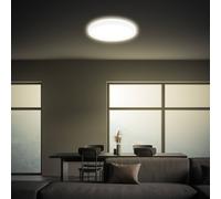 Briloner Plafoniera LED Tava, bianca, Ø 24 cm, plastica Briloner