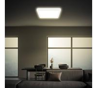 Briloner Plafoniera LED Tava, bianca, 24x24 cm, plastica Briloner