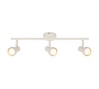 BRILONER - Plafoniera orientabile, attacco GU10, max 9 W, faretti soffitto, lampada soffitto, plafoneria, plafoniere, camera da letto, faretto, faretti cucina, 47,5 cm, bianco antico