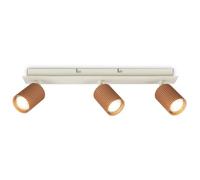 BRILONER - Plafoniera orientabile, attacco GU10, max 9 W, faretti soffitto, lampada soffitto, plafoneria, plafoniere, camera da letto, faretto, faretti cucina, 45 cm, Grigio caldo coffee