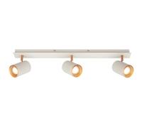 BRILONER - Plafoniera, orientabile, attacco GU10, max. 9 W, faretti soffitto, lampada soffitto, plafoneria soffitto, plafoniere da soffitto, plafoniera camera da letto, 70 cm, grigio-caffè chiaro