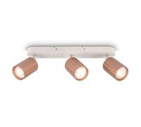 Briloner - Plafoniera, orientabile, GU10, max. 9 W, faretti soffitto, lampada soffitto, plafoneria, plafoniere, camera da letto, faretto, 32,5 cm, caffè