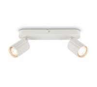 Briloner - Plafoniera, orientabile, GU10, max. 9 W, faretti soffitto, lampada soffitto, plafoneria soffitto, plafoniere da soffitto, plafoniera camera da letto, faretto 28 cm, bianco antico