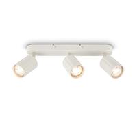 Briloner - Plafoniera, orientabile, GU10, max. 9 W, faretti soffitto, lampada soffitto, plafoneria soffitto, plafoniere da soffitto, plafoniera camera da letto, faretto, 32,5 cm, bianco