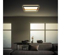 Briloner Plafoniera Remsa LED, 29x31,5 cm, plastica, nero Briloner