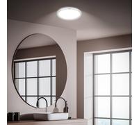 Briloner Plafoniere LED per il bagno Pulap, Ø 29 cm, cromato/bianco metallo Briloner