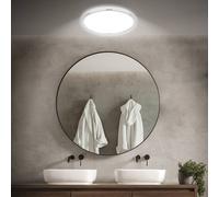 Briloner Plafoniere LED per il bagno Pulap, Ø 42 cm, cromato/bianco metallo Briloner