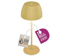 Briloner - Riffle lampada da tavolo LED senza fili IP44 con bordo luminoso, 14,5x36,5 cm, touch dimmer, lampada da scrivania senza fili, vincitore del German Design Award 2025, verde