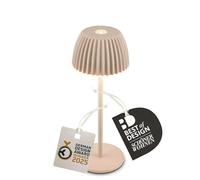 BRILONER - Riffle Nano LED lampada da tavolo senza fili IP44 con bordo luminoso, 6 x 15,5 cm, dimmer touch, batteria sostituibile, lampada da comodino, lampada a LED, lampada a batteria, German Design