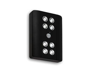 BRILONER - Rilevatore di movimento a LED per luce sotto il mobile, luce per mobile, luce sotto il mobile, luce notturna, nero