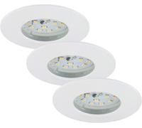 BRILONER - SET 3 FARETTI DA INCASSO FISSO LED 3X5W 400LM IP44
