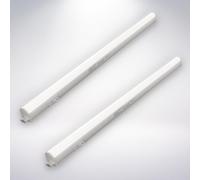 BRILONER - Set di 2 barre LED con interruttore, luce bianca neutra, cavo incluso, luce sottopensile,barra LED sottopensile, cucina, illuminazione armadio, lampada da cucina, 58,5 cm, bianca