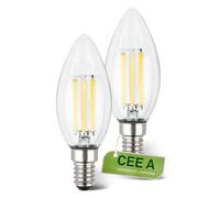 Briloner - EEK A Set di 2 lampade LED a filamento E14, luce bianca calda, 4W, 840lm, LED, lampadina LED, illuminante LED, lampadina LED, lampadina, lampadina, 35x98 mm