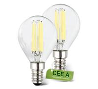 Briloner - EEK A Set di 2 lampade a filamento LED E14 a goccia, luce bianca calda, 2,5W, 525lm, LED, lampadina LED, illuminante LED, lampadina LED, lampadine, lampadina
