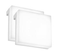 Applique Moderna Aniani Plastica Bianco Led Integrato 6W 4000K
