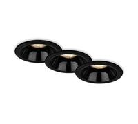BRILONER - Set di 3 luci da incasso, portalampada da incasso GU10, faretti da incasso, nero, 95x61 mm