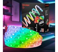 BRILONER - Set di espansione Pimp your Stripe Striscia LED da 4 m, colori RGB colorati, bianco caldo, dimmerabile, programmi colore, accorciabile, autoadesivo, LED striscia, led da gaming, led tv