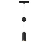 BRILONER - Sistema a binario Luxtrail LED a sospensione, bianco caldo, regolabile in altezza, accessori, luce a binario, plafoniera, 130x1200x42 mm (LxHxP), nero