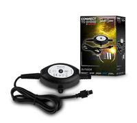 Briloner - Sistema da giardino Connect to Shine 12V sensore crepuscolare da esterno, set di prolunga, IP67 contro immersione temporanea, auto on/off, 10,5x7x3,5 cm, nero