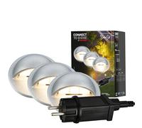 Segnapasso Esterno Contemporaneo Teak Metallo Argento Led 1,2W 3000K Ip65