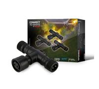 Set 3 Luci Connettori A T Zubehor Plastica Nero